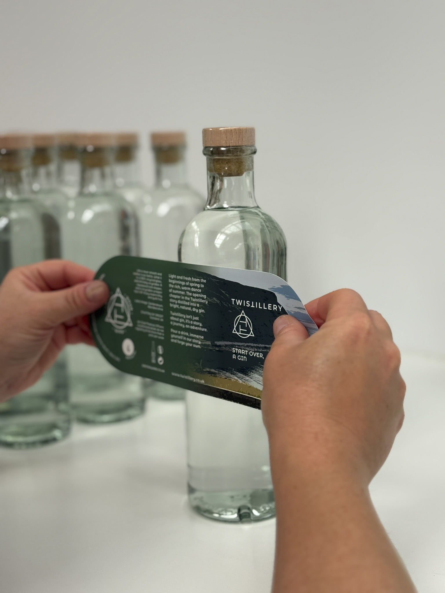 Applying a bottle label